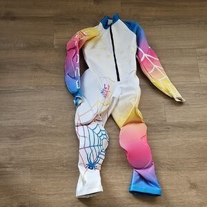 Spyder Ski Race Suit Womens Size Small Rainbow Race Suit Peeformance GS